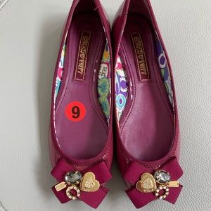 Coach Heart Poppy ballerina flat shoes